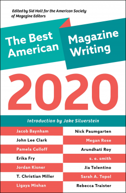 book cover for The Best American Magazine Writing 2020