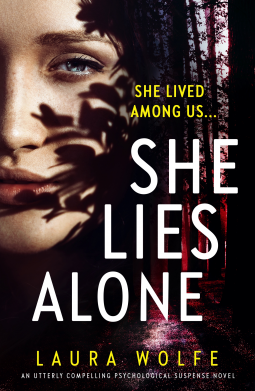 book cover for She Lies Alone
