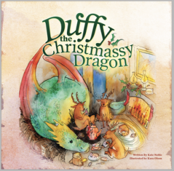book cover for DUFFY THE CHRISTMASSY DRAGON