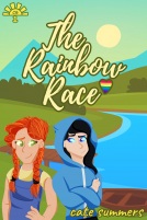 book cover for The Rainbow Race