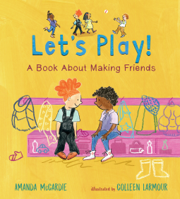 book cover for Let’s Play! A Book About Making Friends
