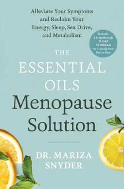 book cover for The Essential Oils Menopause Solution
