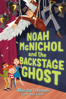 book cover for Noah McNichol and the Backstage Ghost