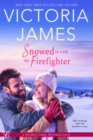 book cover for Snowed in with the Firefighter