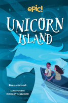book cover for Unicorn Island