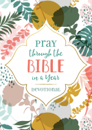 book cover for Pray through the Bible in a Year Devotional