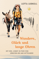 Buchcover für Wandern, Glück und lange Ohren