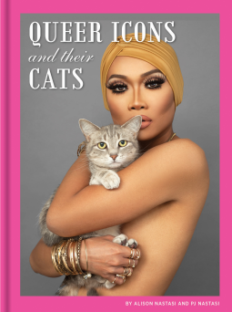 book cover for Queer Icons and Their Cats