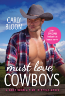book cover for Must Love Cowboys (with bonus novel)