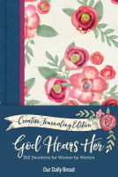 book cover for God Hears Her Creative Journaling Edition