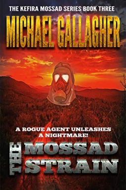 book cover for The Mossad Strain