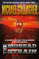 book cover for The Mossad Strain