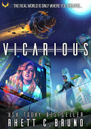 book cover for Vicarious