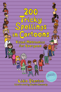 book cover for 200 Tricky Spellings in Cartoons