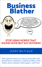 book cover for Business Blather