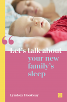 book cover for Let's talk about your new family's sleep