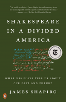 book cover for Shakespeare in a Divided America