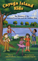 book cover for The Mystery of the Barking Branches and the Sunken Ship