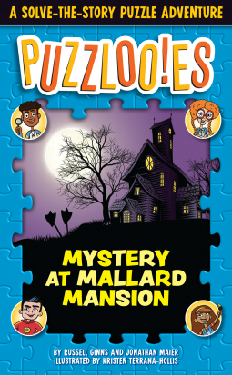 book cover for Puzzlooies! Mystery at Mallard Mansion
