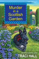 book cover for Murder in a Scottish Garden