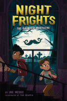 book cover for The Haunted Mustache