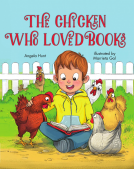 book cover for The Chicken Who Loved Books