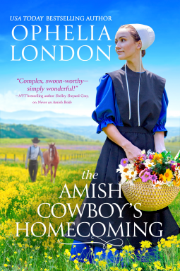 book cover for The Amish Cowboy’s Homecoming