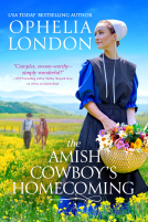 book cover for The Amish Cowboy’s Homecoming