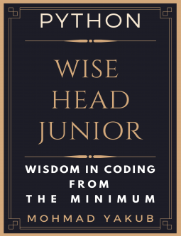 book cover for PYTHON. Wise Head Junior
