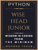 book cover for PYTHON. Wise Head Junior