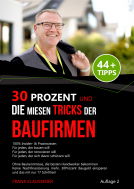 Buchcover für 30 Prozent und die miesen Tricks der Baufirmen