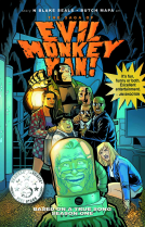 book cover for The Saga of Evil Monkey Man!