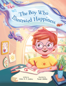book cover for The Boy Who Illustrated Happiness