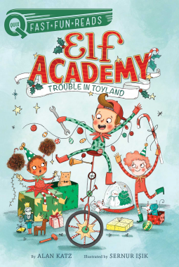 book cover for Trouble in Toyland