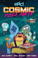 book cover for Cosmic Pizza Party