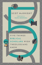 book cover for Five Things Biblical Scholars Wish Theologians Knew
