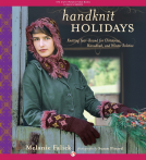 book cover for Handknit Holidays