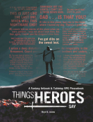 book cover for Things Heroes Say