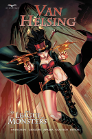 book cover for Van Helsing vs The League of Monsters