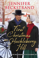 book cover for First Christmas on Huckleberry Hill