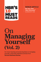 book cover for HBR's 10 Must Reads on Managing Yourself, Vol. 2 (with bonus article 