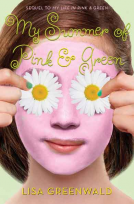 book cover for My Summer of Pink & Green
