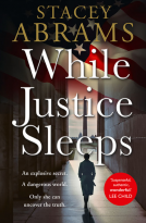 book cover for While Justice Sleeps