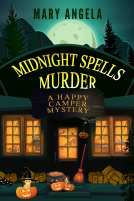book cover for Midnight Spells Murder