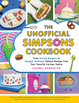 book cover for The Unofficial Simpsons Cookbook