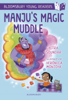 book cover for Manju's Magic Muddle:  A Bloomsbury Young Reader