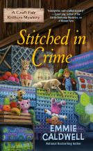 book cover for Stitched in Crime