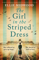 book cover for The Girl in the Striped Dress