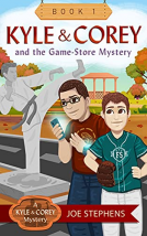 book cover for KYLE & COREY and the Game-Store Mystery