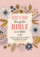 book cover for Read and Pray through the Bible in a Year (teen girl)
